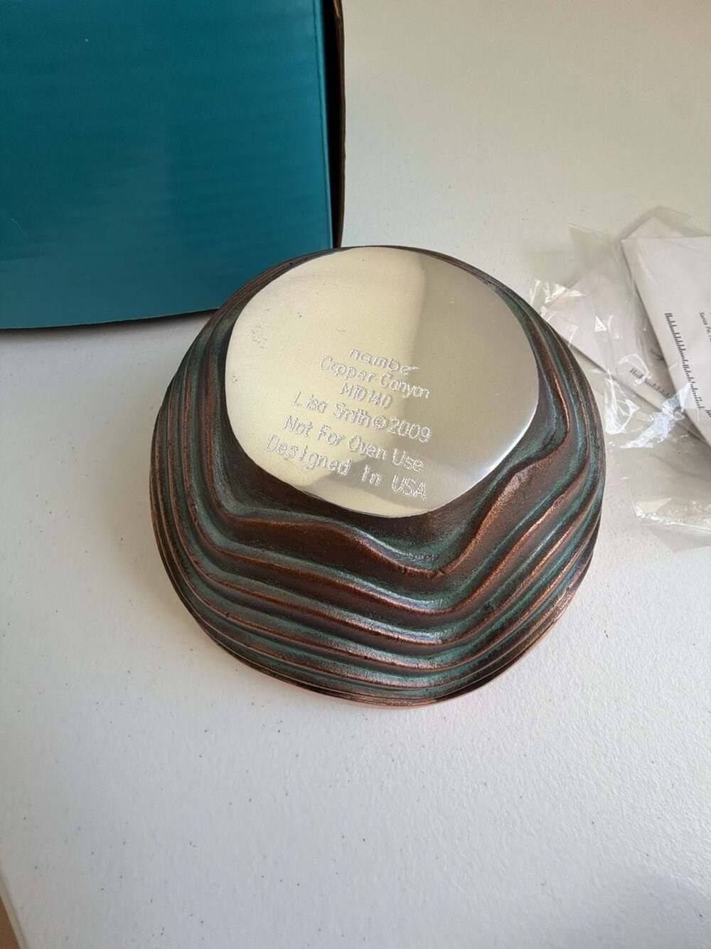 Nambe Copper Canyon Bowl Lisa Smith 2009 - Picture 5 of 5